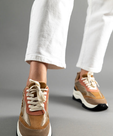 Pantofi sport piele naturala cu textil - TARA 1