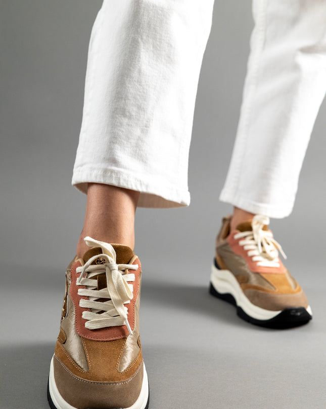 Pantofi sport piele naturala cu textil - TARA 1