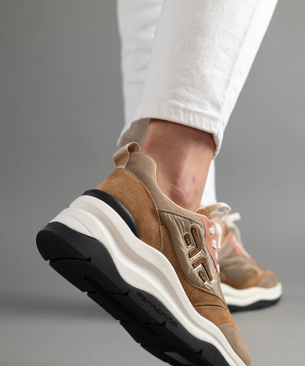 Pantofi sport piele naturala cu textil - TARA 1