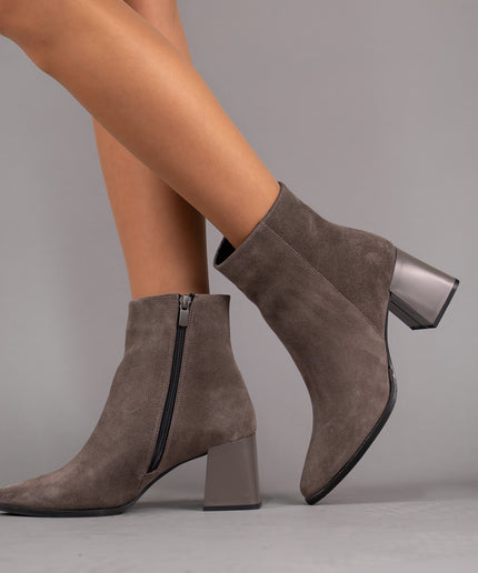 Botine piele naturala- AMELIA