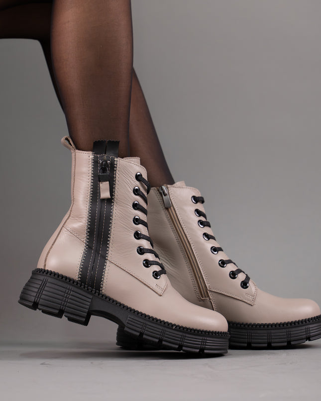 Ghete piele naturala- LUIZA