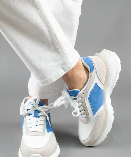 Pantofi sport piele naturala cu textil - RITA 1