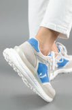 Pantofi sport piele naturala cu textil - RITA 1