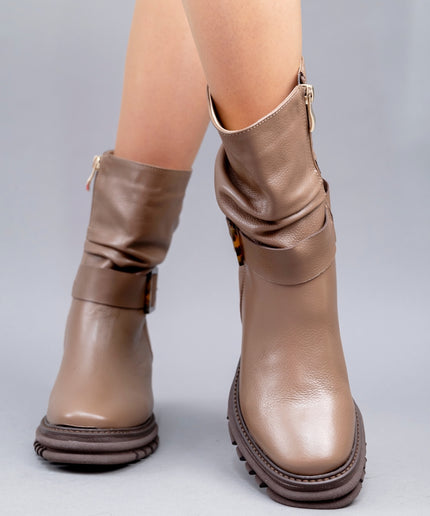 Ghete piele naturala- ANDRA 1