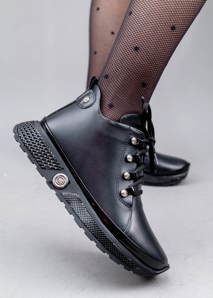 Ghete piele naturala- DERBY 1