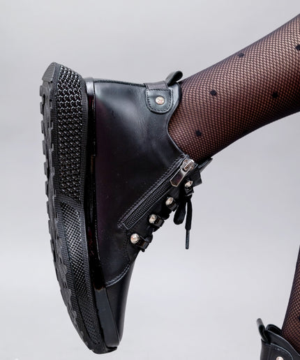 Ghete piele naturala- DERBY 1