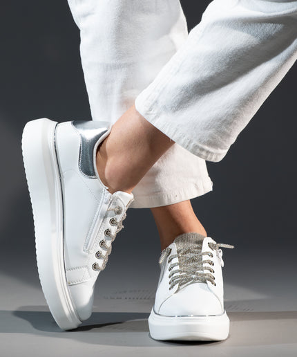 Pantofi sport piele naturala-BIANCA