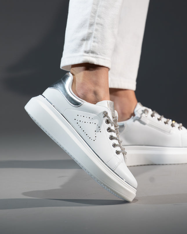 Pantofi sport piele naturala-BIANCA