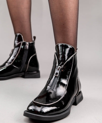 Botine piele naturala- ELARA