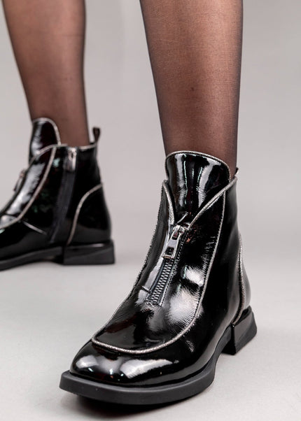 Botine piele naturala- ELARA