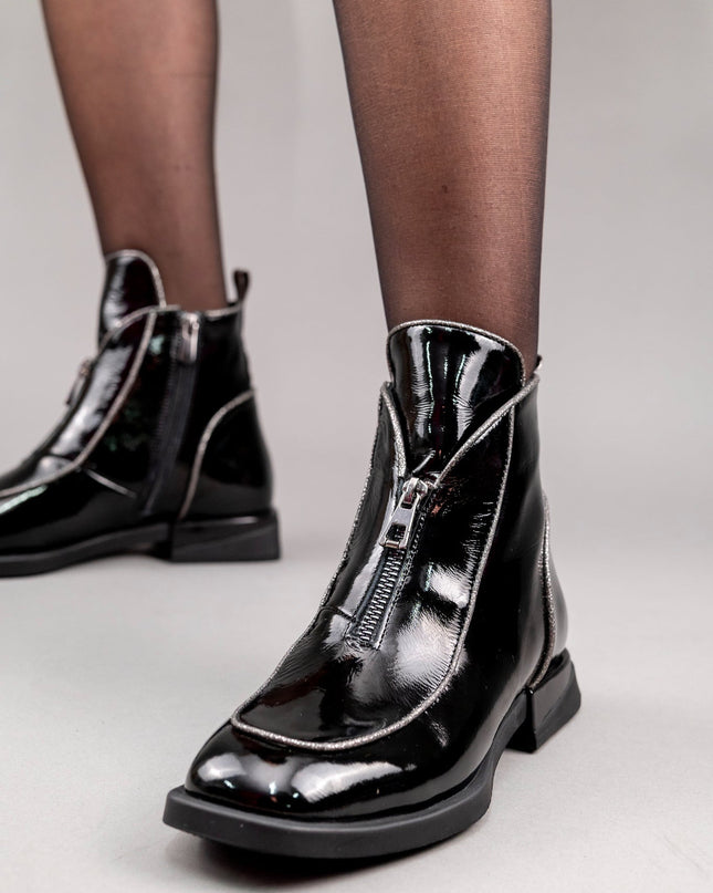 Botine piele naturala- ELARA