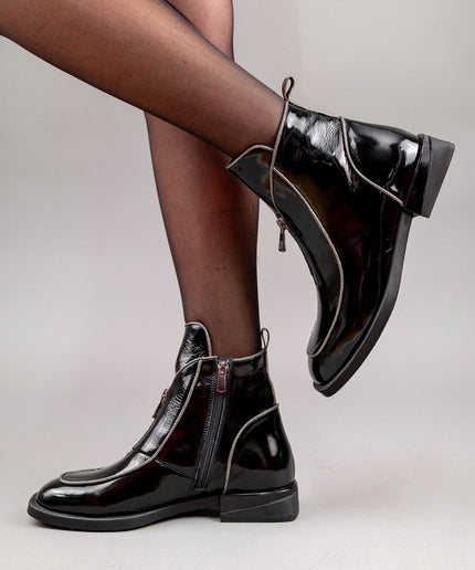 Botine piele naturala- ELARA